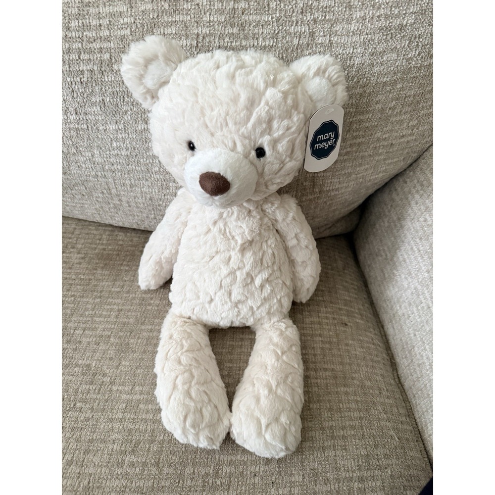 Mary Meyer Medium Cream Putty Floppy Teddy Bear NEW